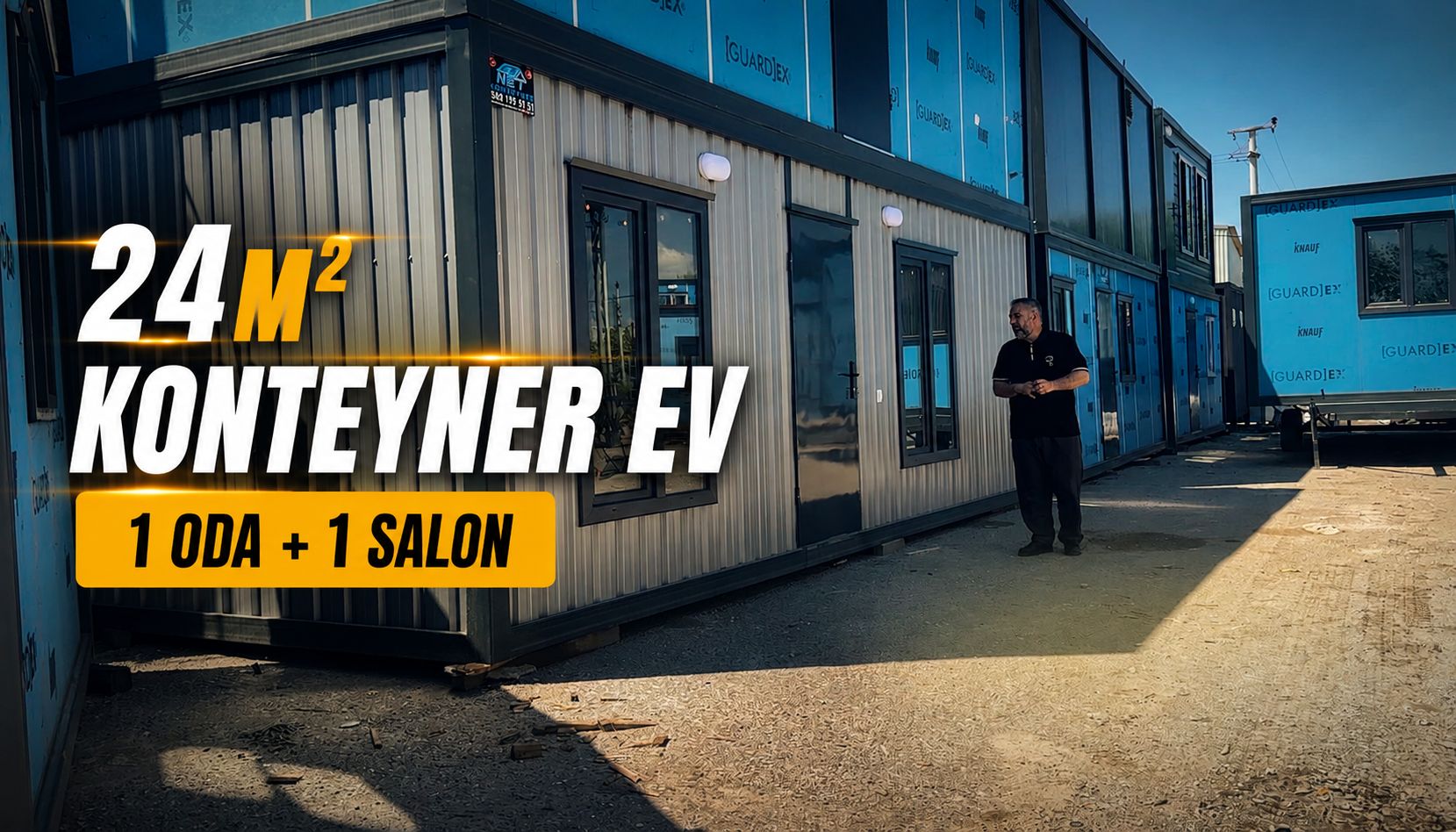 24 METREKARE 1 ODA 1 SALON EV KONTEYNER