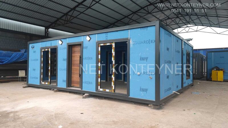 56 METREKARE 2 ODA 1 SALON ÖZEL ÜRETİM KONTEYNER EV