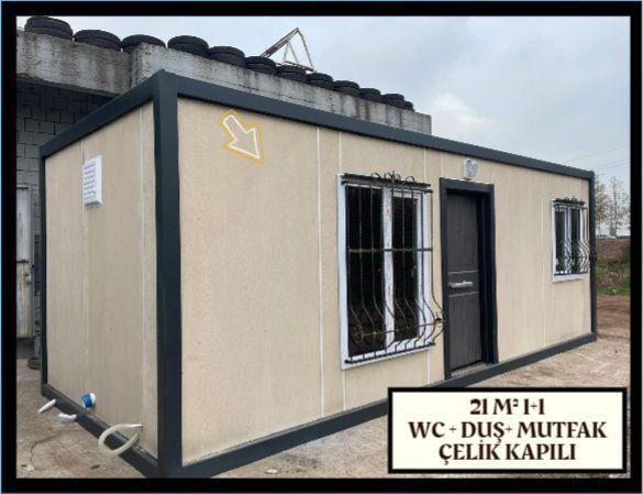 21 METREKARE 1 ODA 1 SALON ÇELİK KAPI + PERFORJE KORKULUK