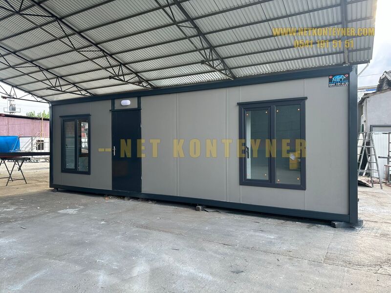 1 ODA 1 SALON EV KONTEYNER 24 METREKARE İÇİ DIŞI BOYALI SOBA YAKILABİLİR